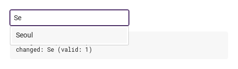 changed · selected · Suggestions