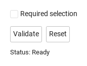 Required field and reset · Untouched