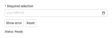 Custom error · Untouched