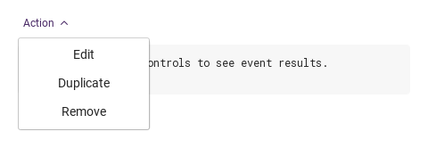 Compact actions · Opened