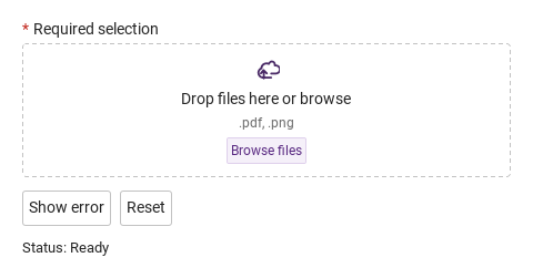 Custom error · Untouched