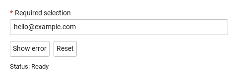 Custom error · Untouched