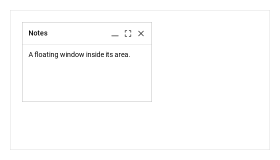 Resizable tool window · Opened
