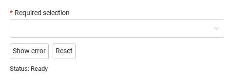 Custom error · Untouched