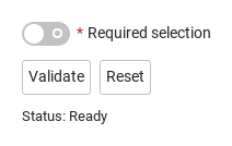 Required field and reset · Untouched
