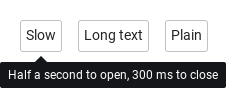 opendelay · closedelay · maxWidth · hideArrow · animation · Opened