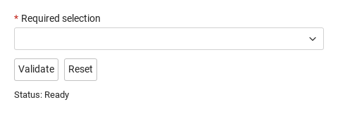 Required field and reset · Untouched