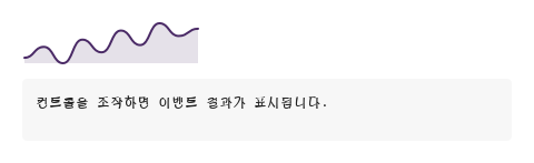 영역 미니 차트 · 실행 결과